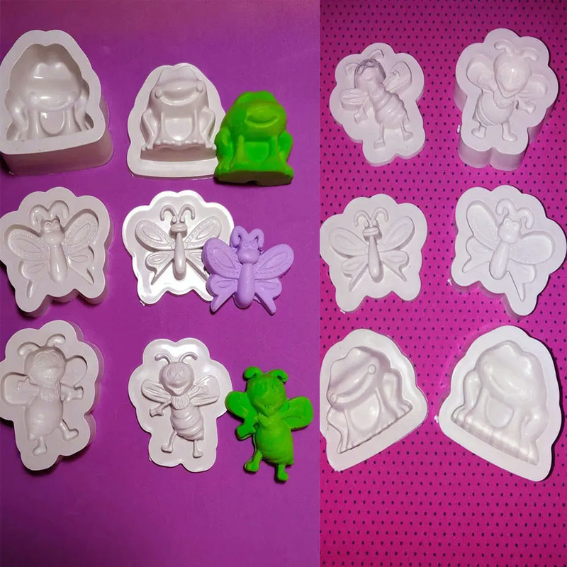 Molde para goma eva bichos libélulas y Bichos 