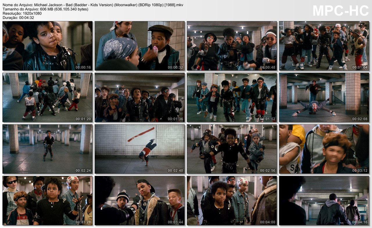 Michael Jackson - Bad (Badder - Kids Version) (Moonwalker) (BDRip 1080p) [1988]