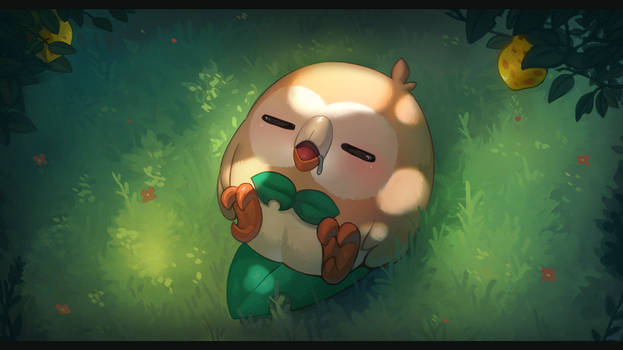 pokemon-fanart-rowlet-by-anhmaru-deqj4nn