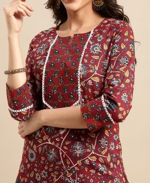 Attractive flower printed Graceful Women Kurta Sets Color 4 (KS123)