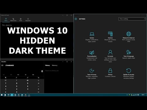 Abilitare Tema Scuro nascosto di Windows 10 (x32x64)