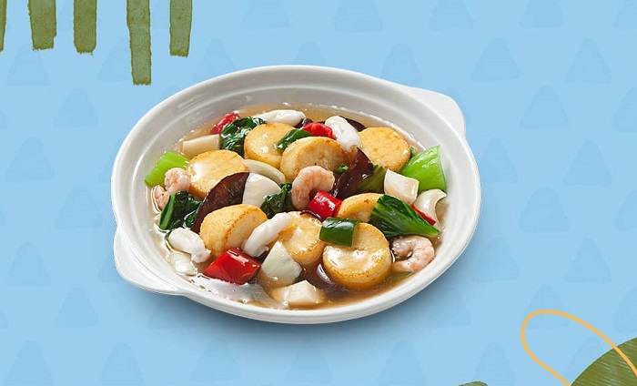 Salah satu menu di Cimory Dairyland Prigen.