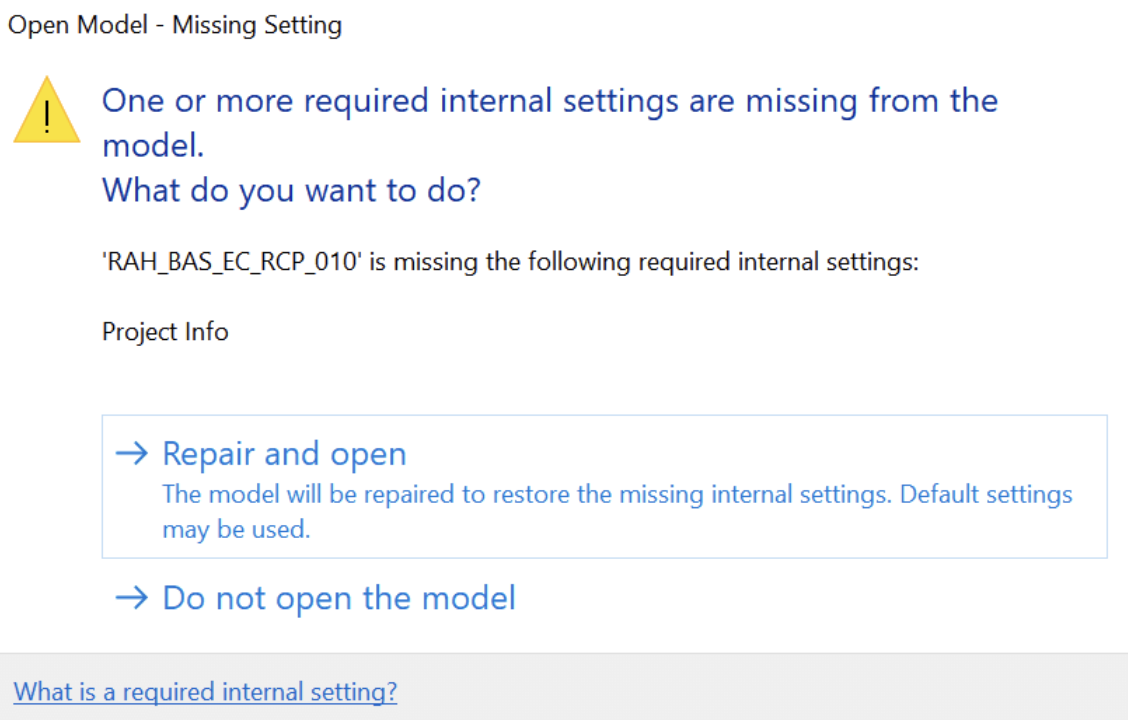 Repair Dialog