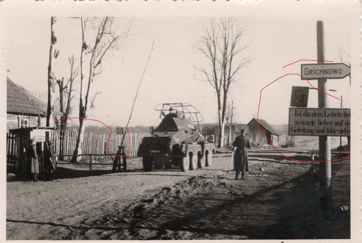 Foto Panzerspähwagen Sd.Kfz 231 Grenzübergang Russland Grichnowo