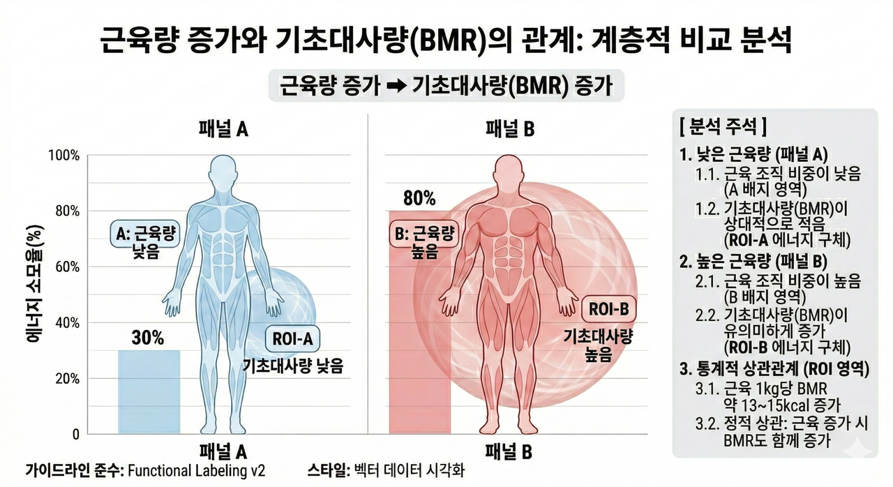 강남역 다이어트 한의원 근육량 기초대사량 관계 - 비타민 한의원