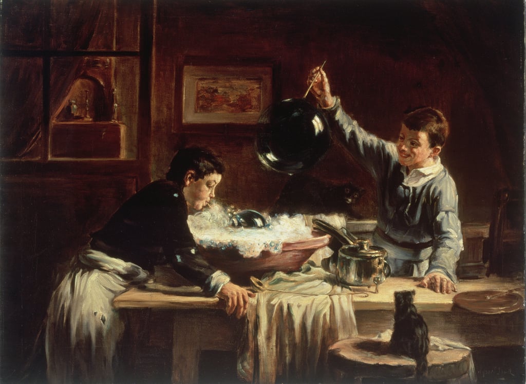5-Joseph-Bail-Blowing-Bubbles-1899-Meister-Drucke-180161