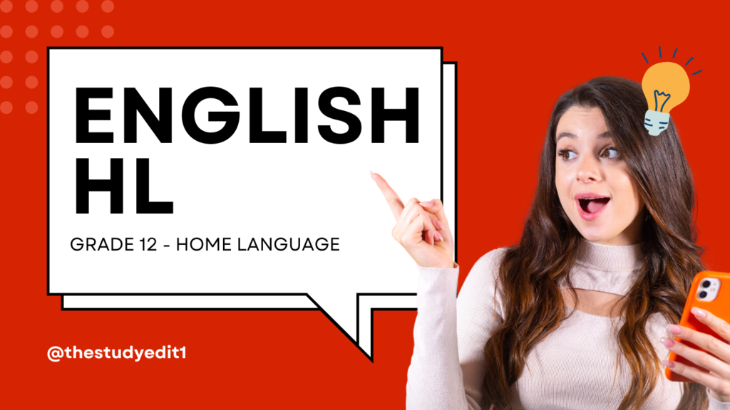 English Home Language Revision Booklet - Grade 12