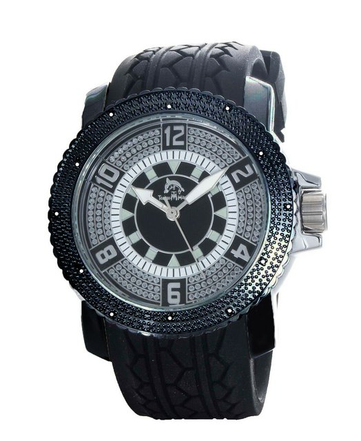 Techno Master Men's Black Dial Silicone Strap Watch TM-2128A | eBay