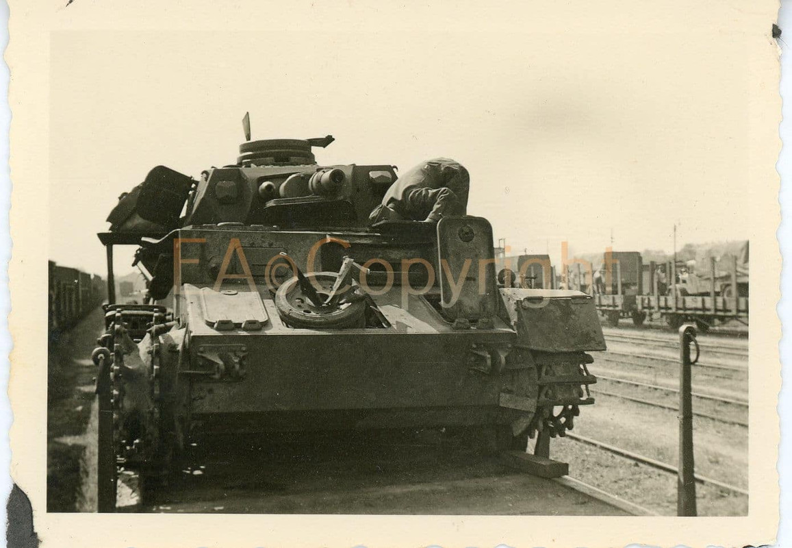 Panzer IV Kämpfe Abtransport Tank Foto