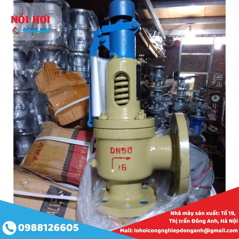van an toàn mặt bích dn50
