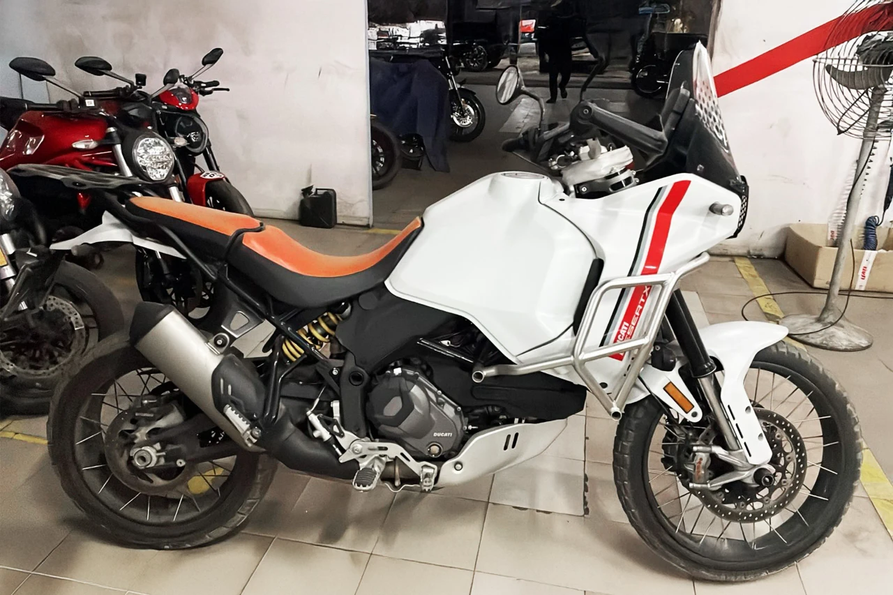 Ducati DesertX tyre fitment context