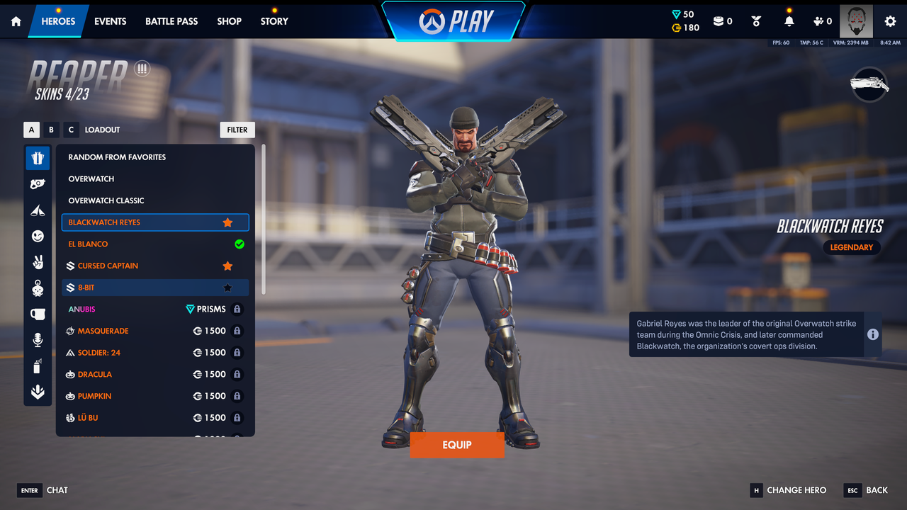 Reaper Blackwatch Reyes