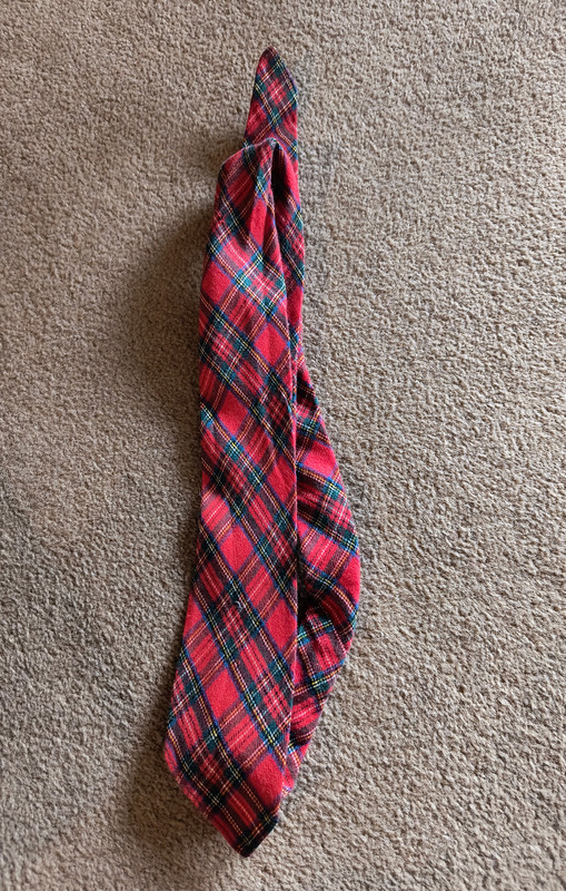 Tartan Print Tie