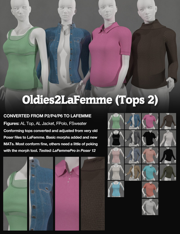 Oldies2 La Femme Tops2