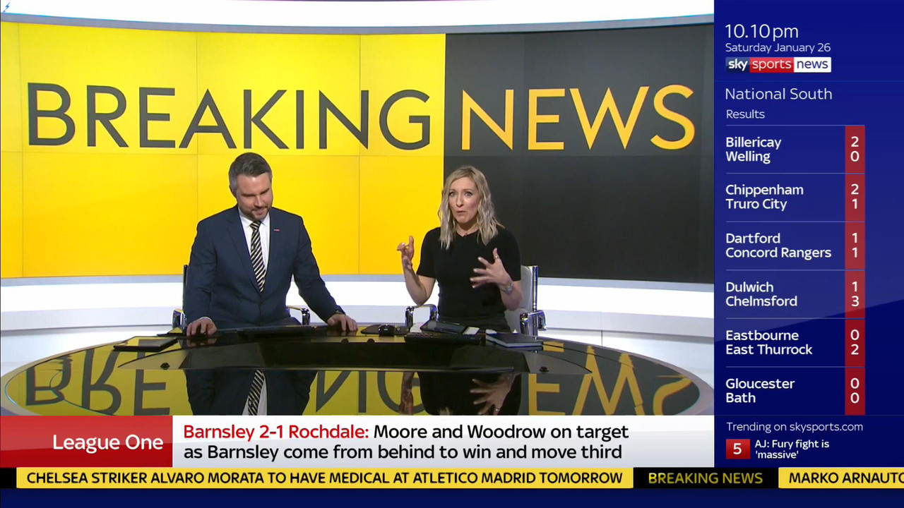 26 January - 22.00.00 - Sky Sports News At Ten. Round up of all 