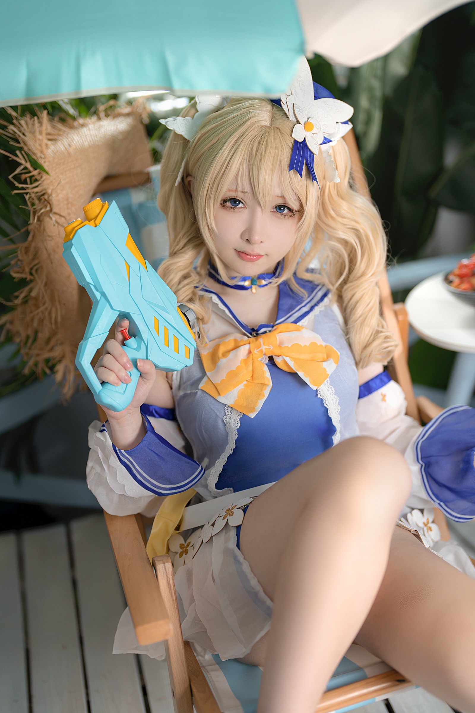 樱梨梨 芭芭拉 泳装 Cosplay 写真集｜原神角色高清摄影（30P｜576MB）插图8