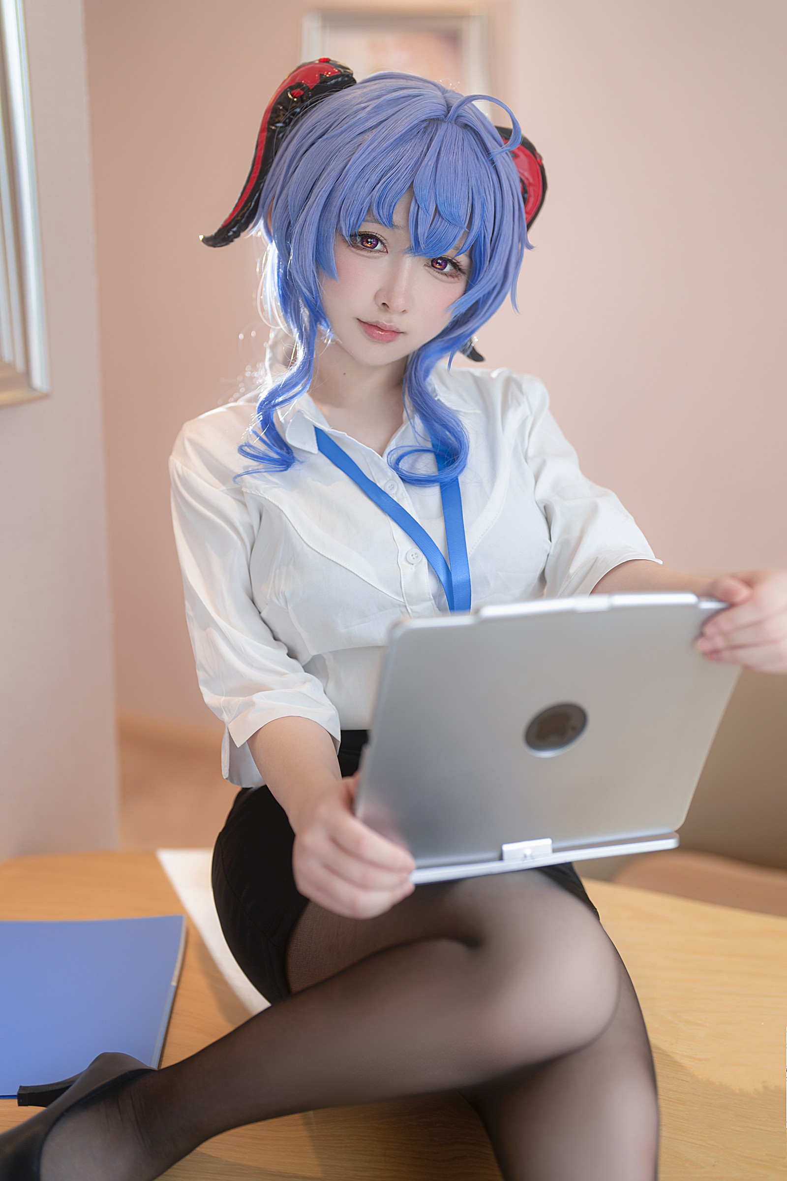 樱梨梨 甘雨 秘书 Cosplay 写真集｜原神角色高清摄影（30P｜91MB）插图5