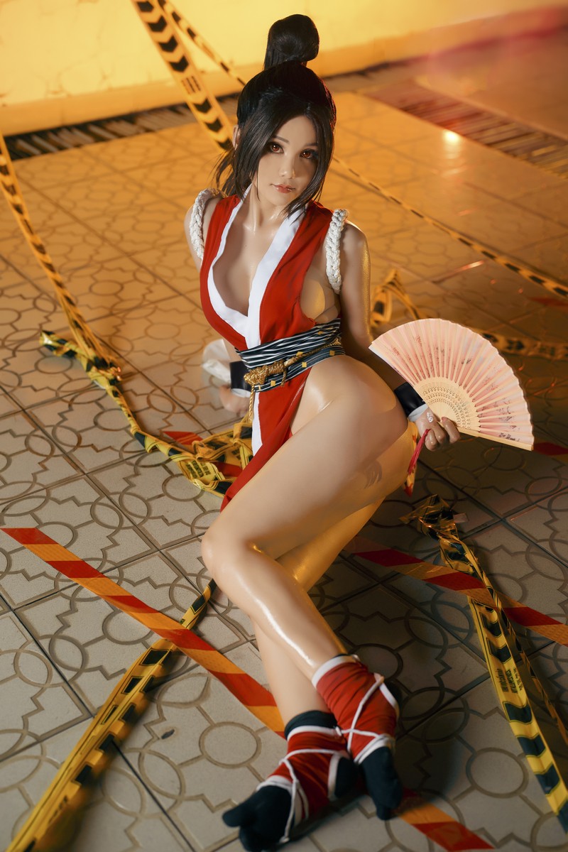 Joyce Lin2x Mai Shiranui Cosplay 性感写真集 39P插图1