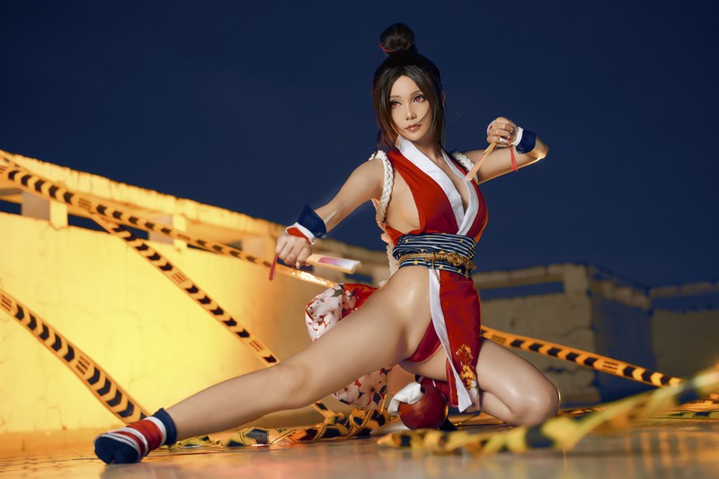 Joyce Lin2x Mai Shiranui Cosplay 性感写真集 39P插图3