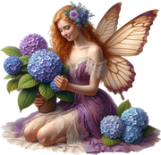 Fairy&Hydrangea1AImadeByLoriM2-24