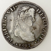 8 reales 1817. Fernando VII. Zacatecas PAS5666