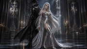 Orielle-is-a-5-8-tall-woman-with-waist-long-platinum-hair-wearing-a-silver-and-gold-made-corset-and