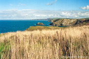 North Cornish coast from Tintagel Island.