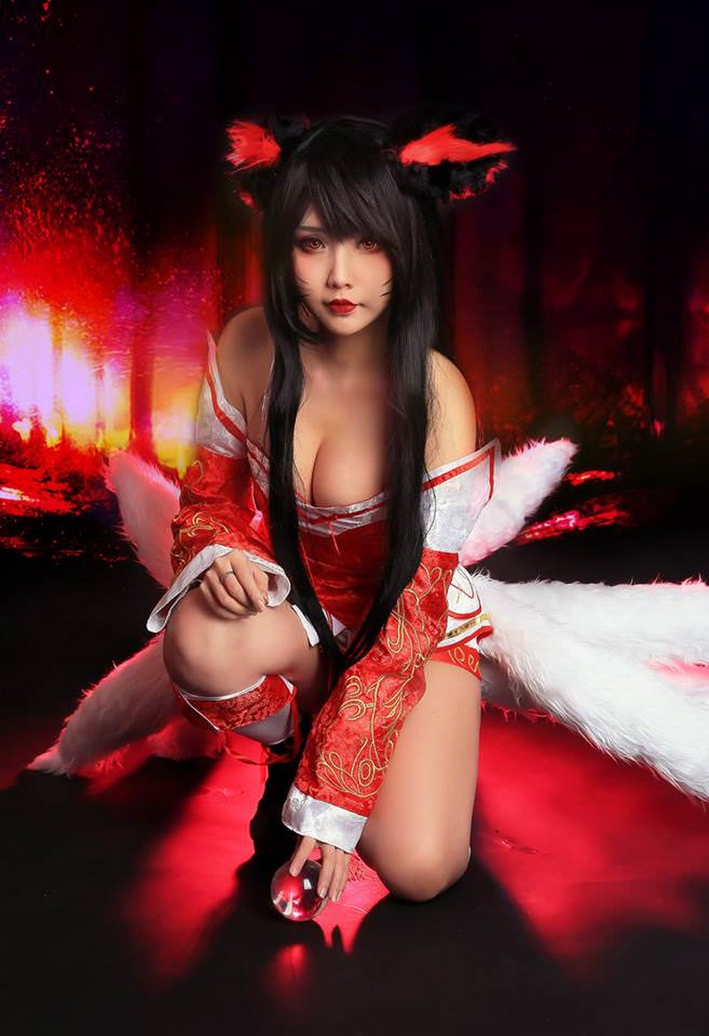 Hana Bunny 阿狸 Ahri Cosplay写真｜英雄联盟 LOL 九尾妖狐 Ahri 高清图片[14P-12.7M]插图