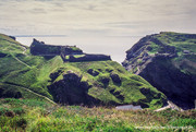 Tintagel Castle from the north.