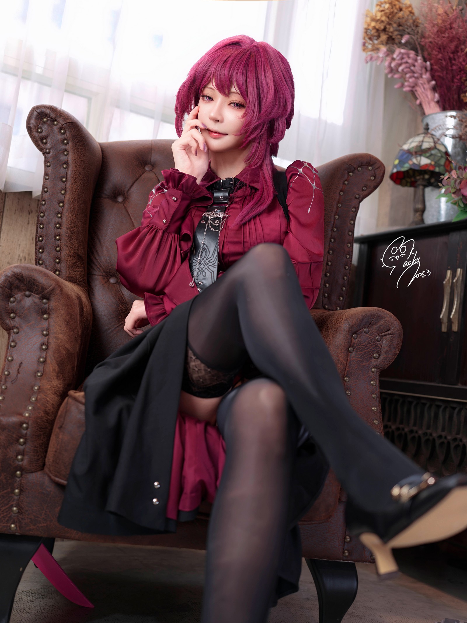 Machi马吉 Kafka 卡芙卡Cosplay写真合集｜魅惑风高清套图（68P-238.2M）插图4