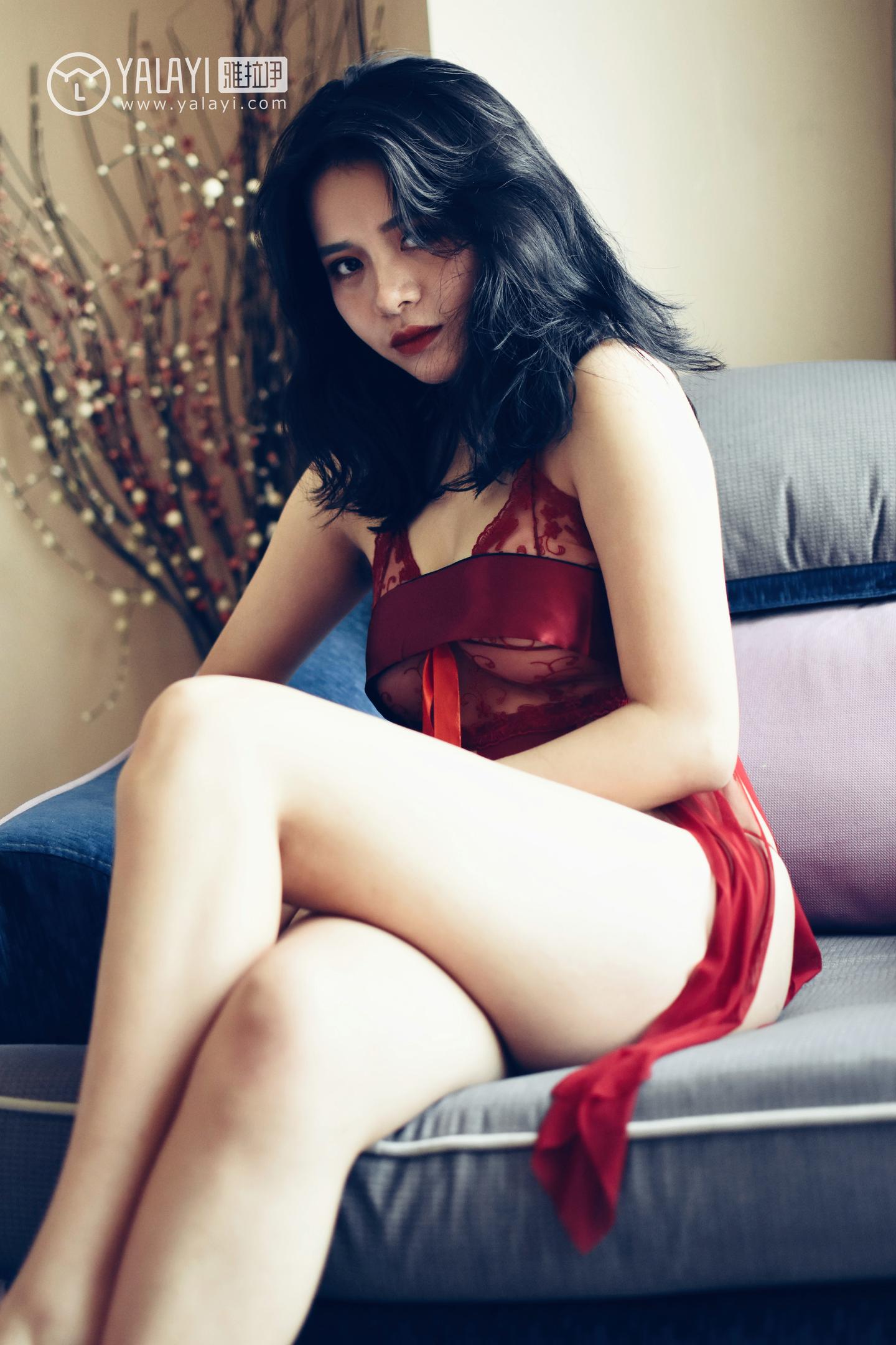 [YALAYI雅拉伊] Y014 米心蕊 - 心蕊的红色睡袍 11