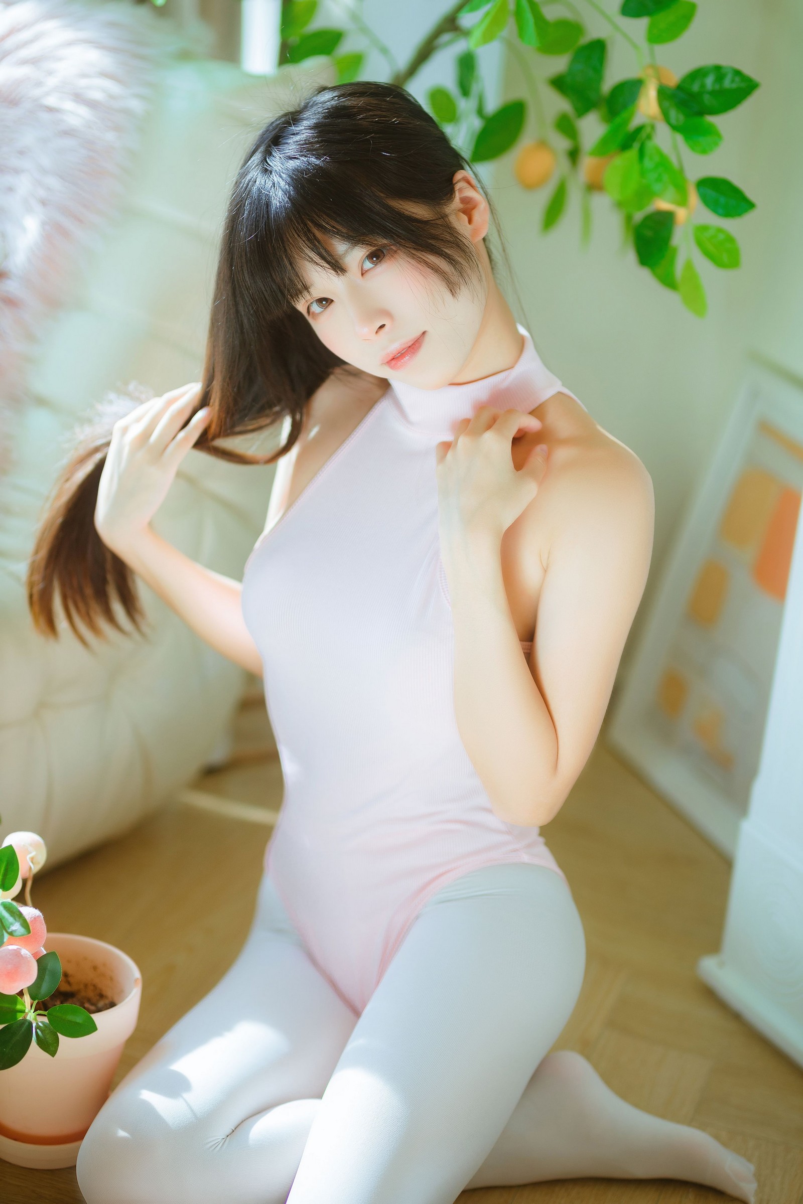 三無人型福利写真：白丝桃子甜美 COS 套图（60P／171.8M）插图6