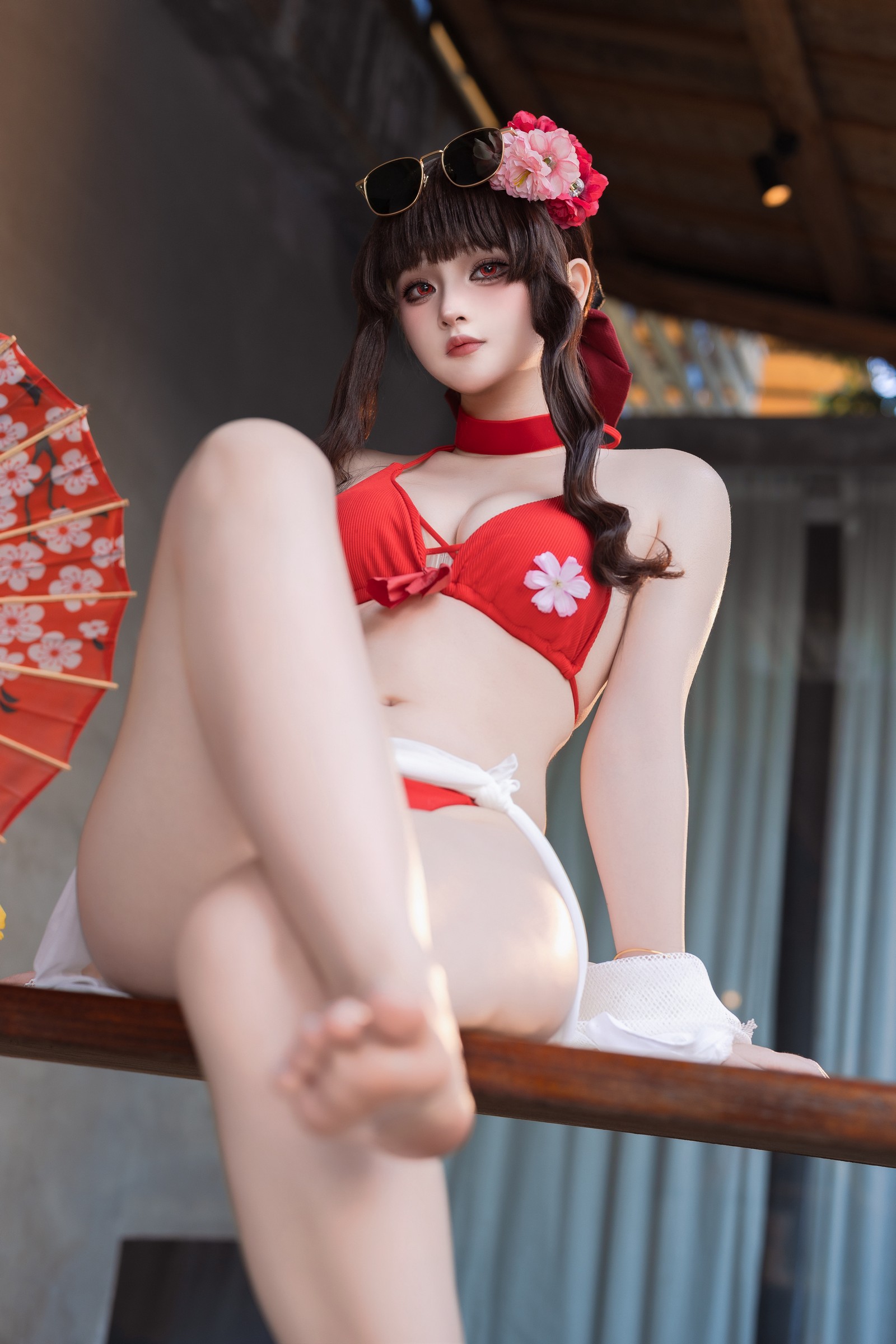 屿鱼 Yuyu 樱花泳装 Cosplay 写真合集｜季节限定（80P｜980MB）插图8