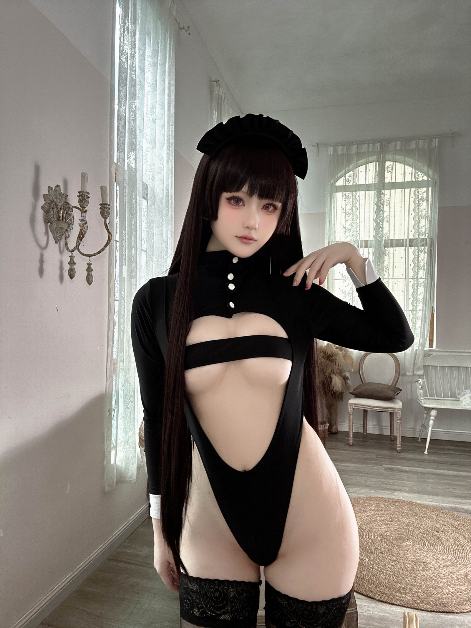 屿鱼 Yuyu 女仆主题 Cosplay 写真图集｜经典风格摄影（40P｜78MB）插图6