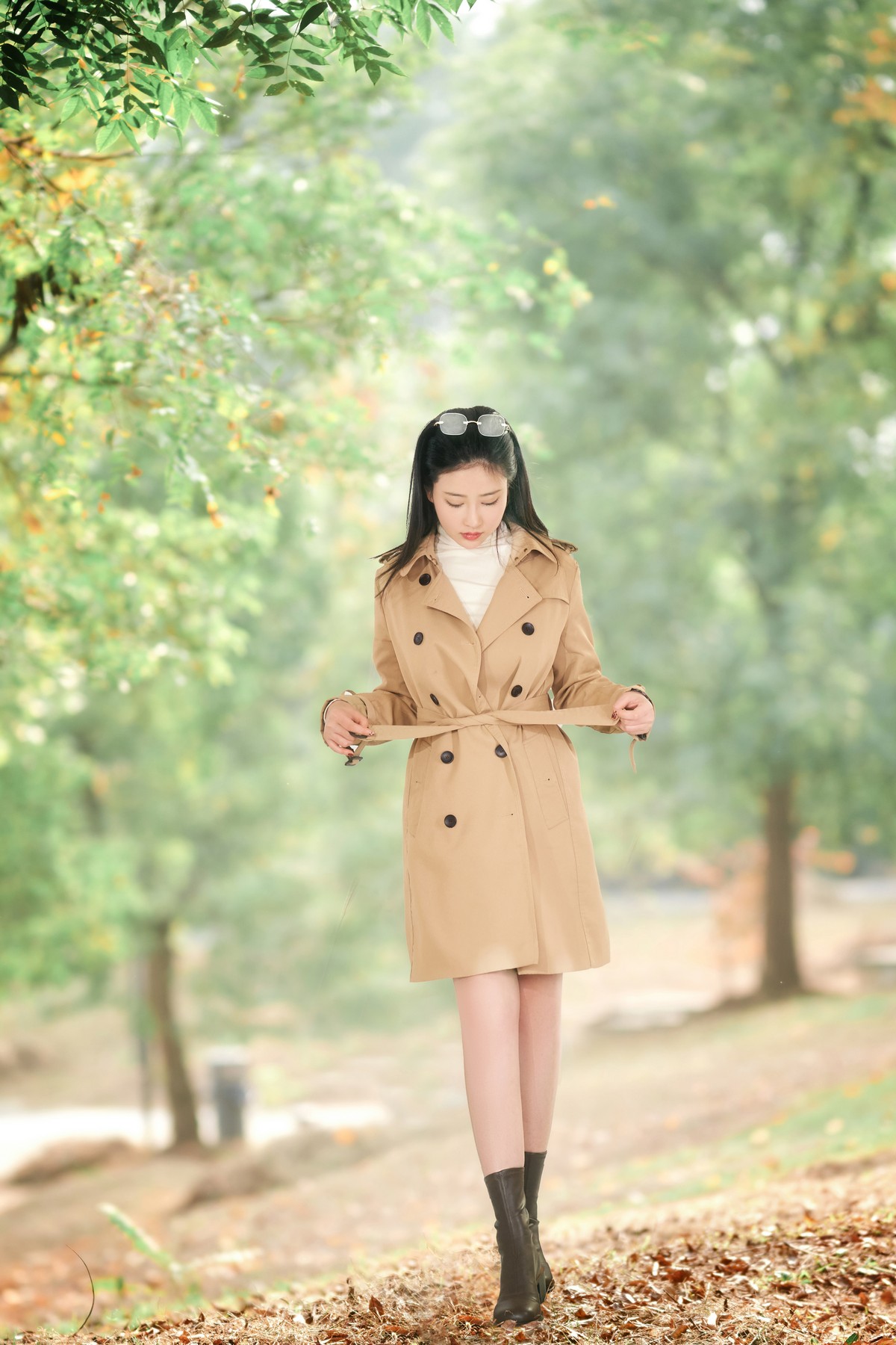 年年nnian 枫叶秋日主题写真 氛围感高清图集插图5