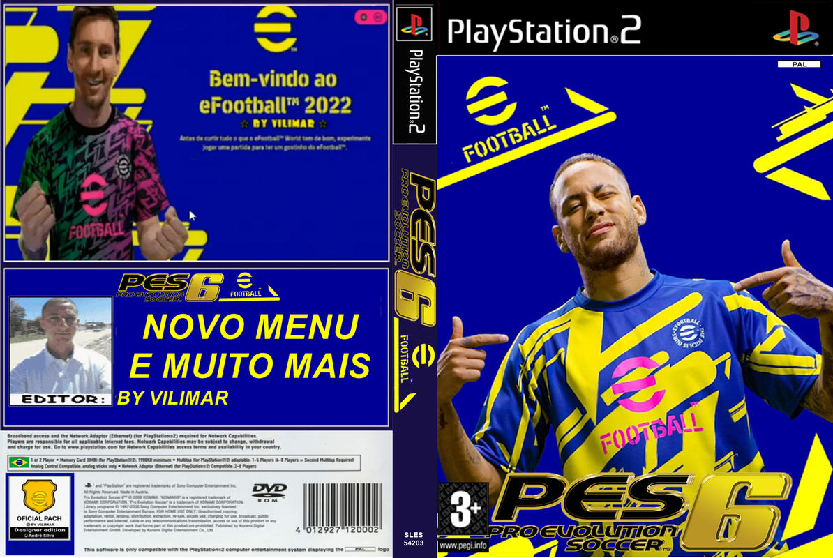 PES 6 eFootball 2022 By Vilimar (Novembro)