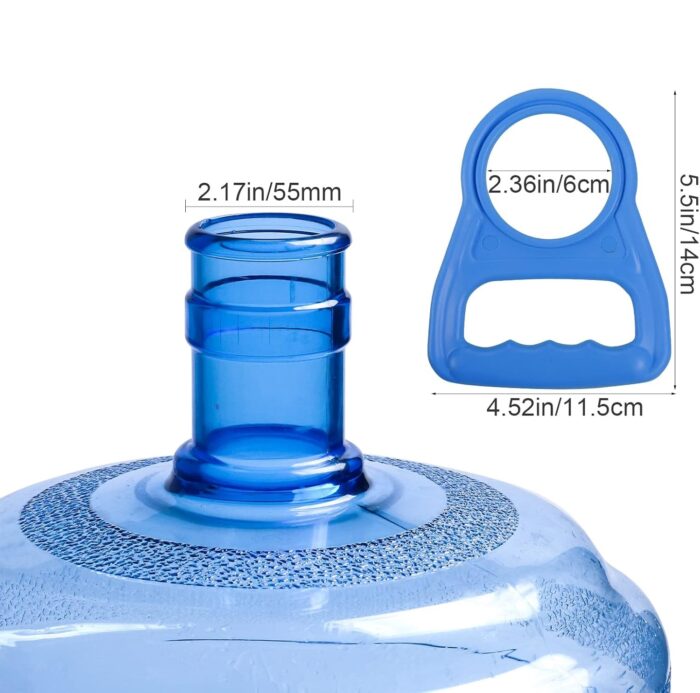 Primer plano del asa de plástico reforzado del gancho de botellón