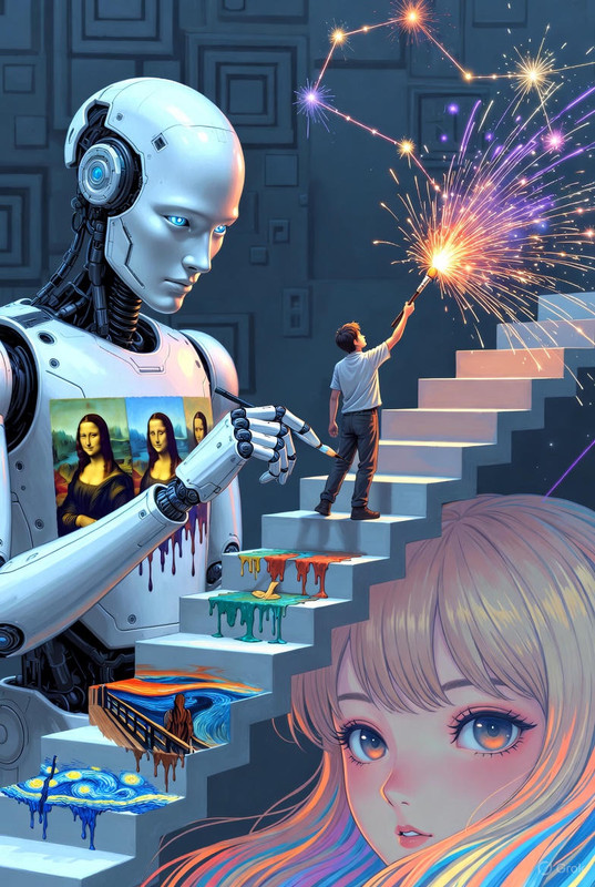 IA criativa? Estudo de 2025 enterra o hype: ela só remix, não inventa nada do zero
