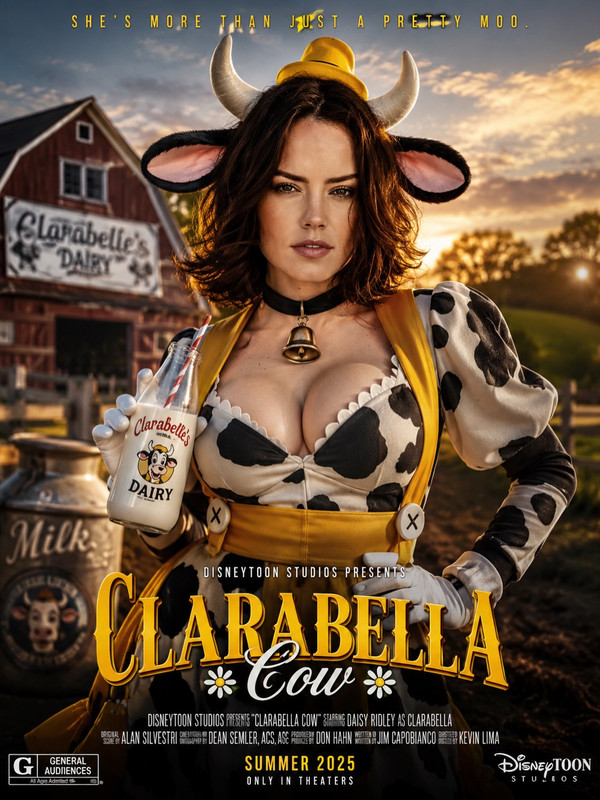 Daisy Ridley Clarabella Cow