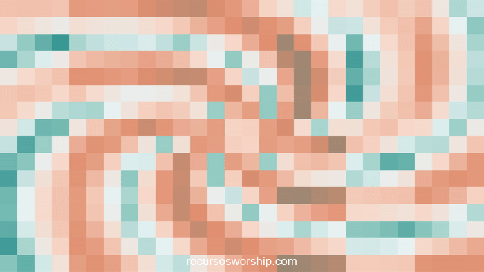 loop vj píxeles turquesa melocotón caleidoscopio