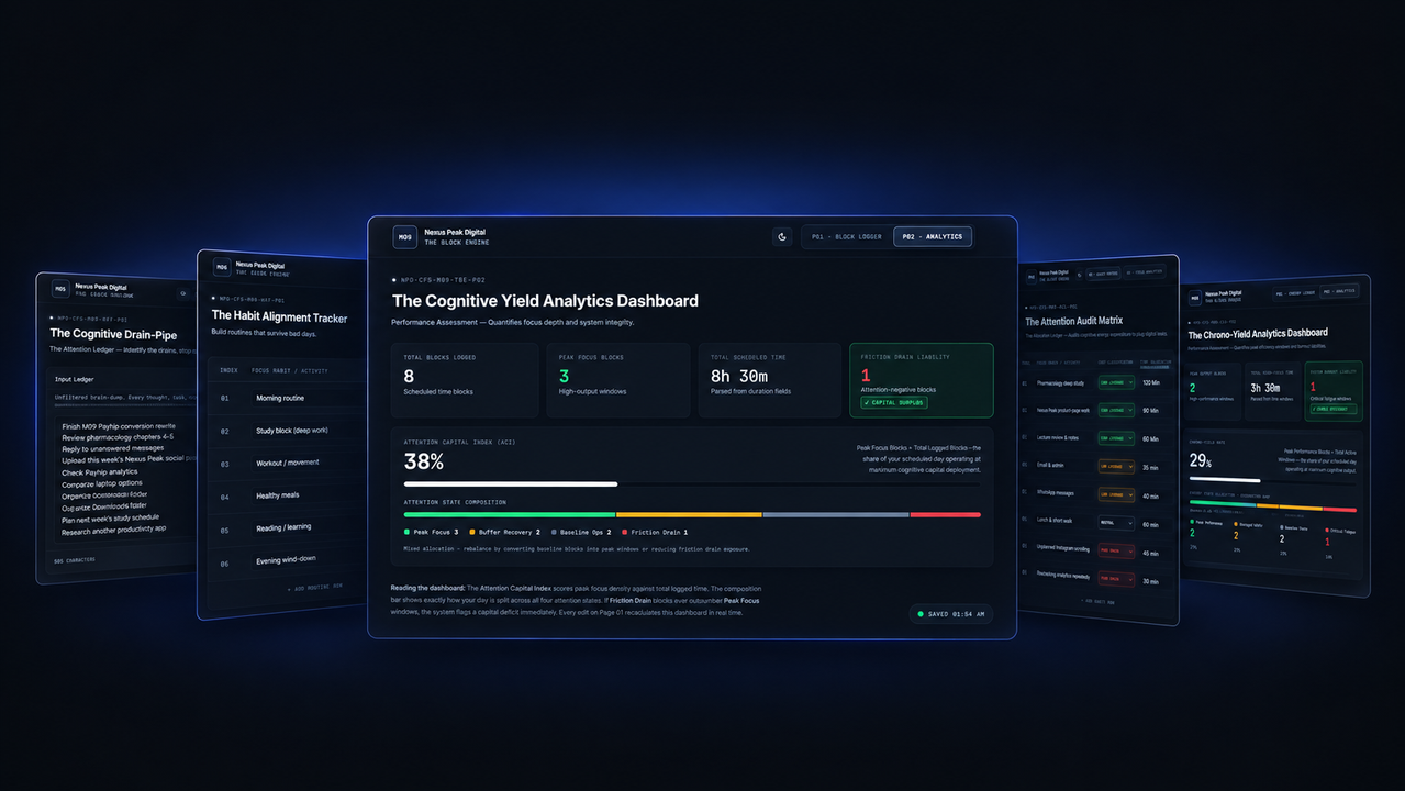 The Focus & Execution Suite product screenshot
