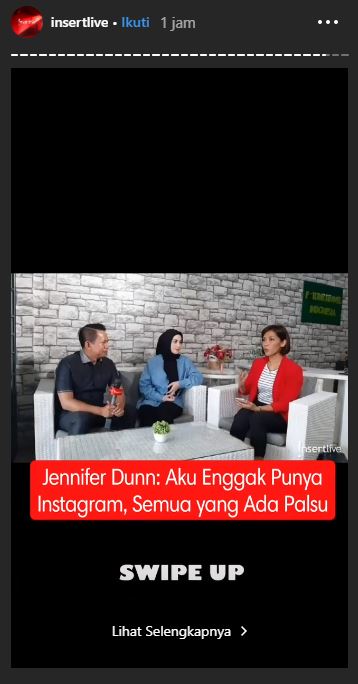 Jennifer Dunn tak punya instagram