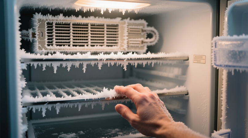 Устранение мороза в морозильной камере шкафа