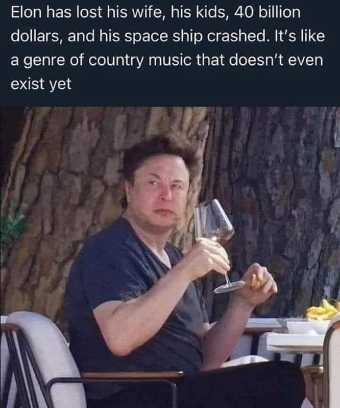Elon loses and country music