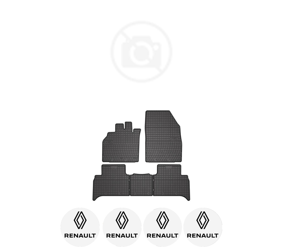 Set covorase presuri RENAULT SCENIC II Ph II din 2012-2013, auto, din cauciuc thermoplastic, 4 Stickere auto cu RENAULT