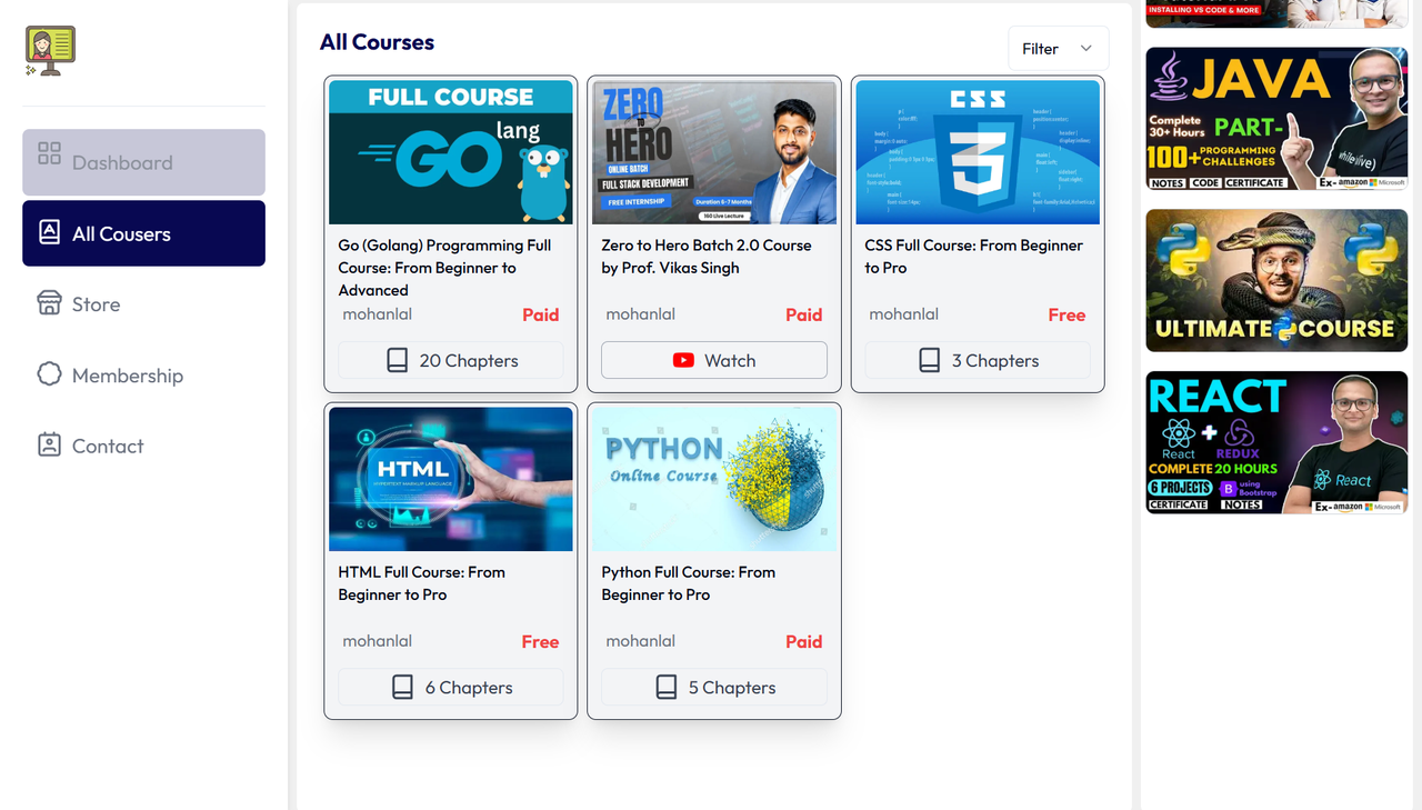 Courses