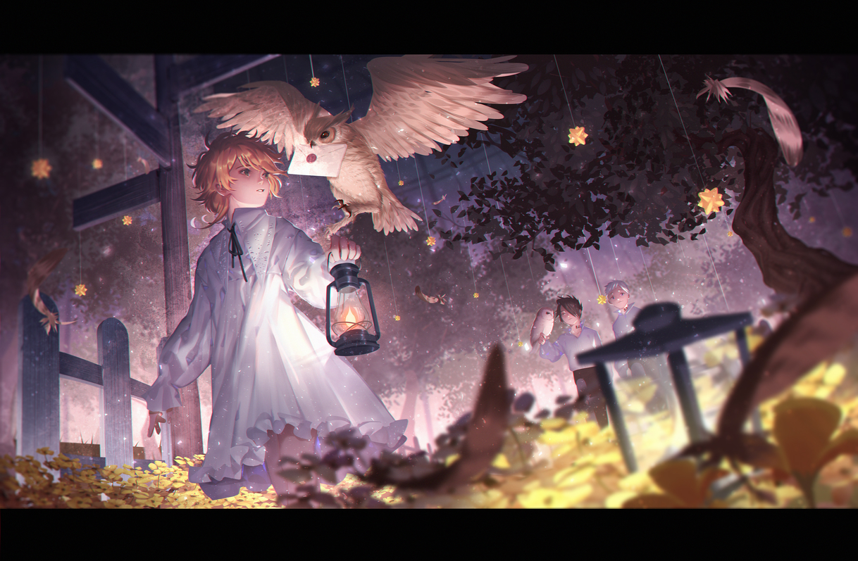 emma-norman-and-ray-yakusoku-no-neverland-drawn-by-j-315-jean