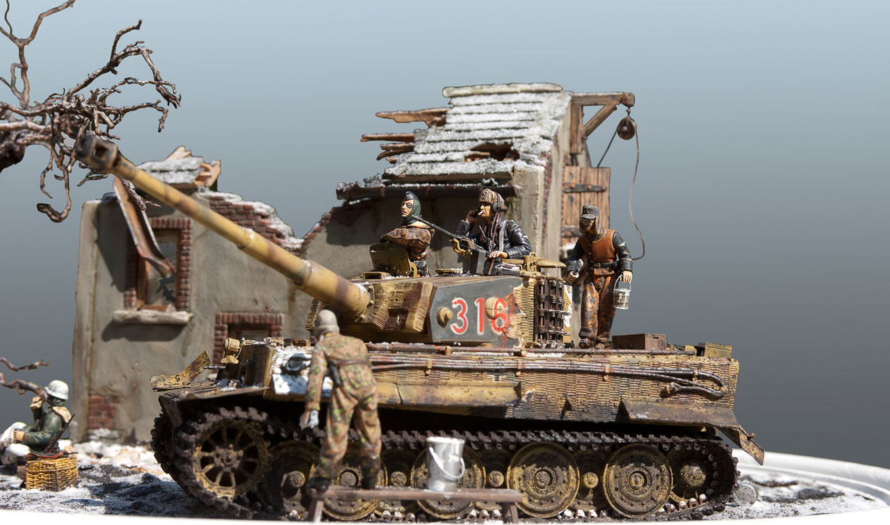 Maquetas y dioramas de la WWII Diorama-22