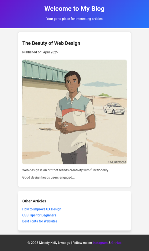 Blog Page