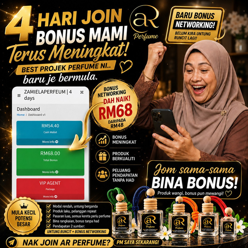 Testimoni bonus agen ARPerfume kedua